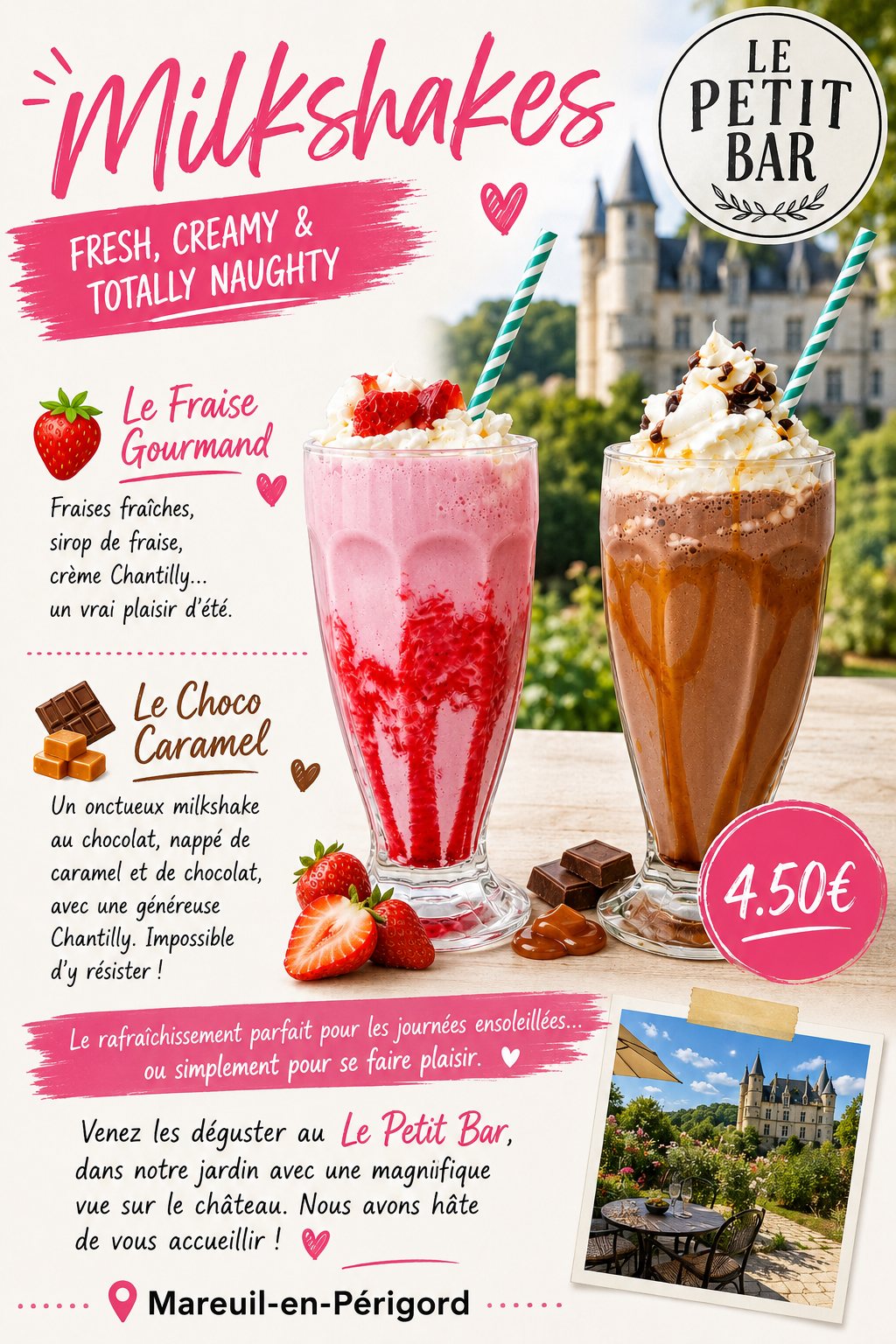 Milkshakes du Petit Bar