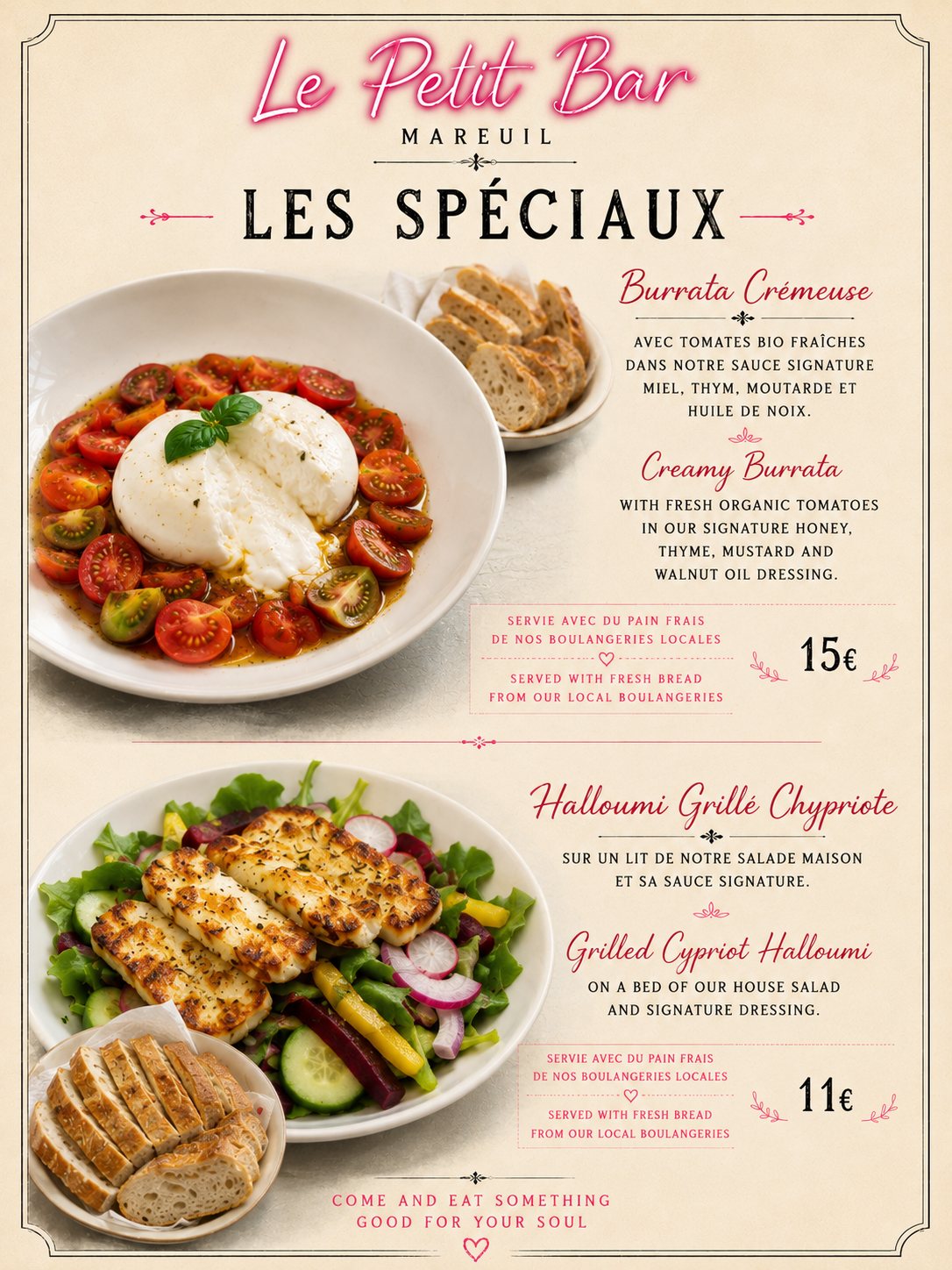 Spéciaux du Petit Bar